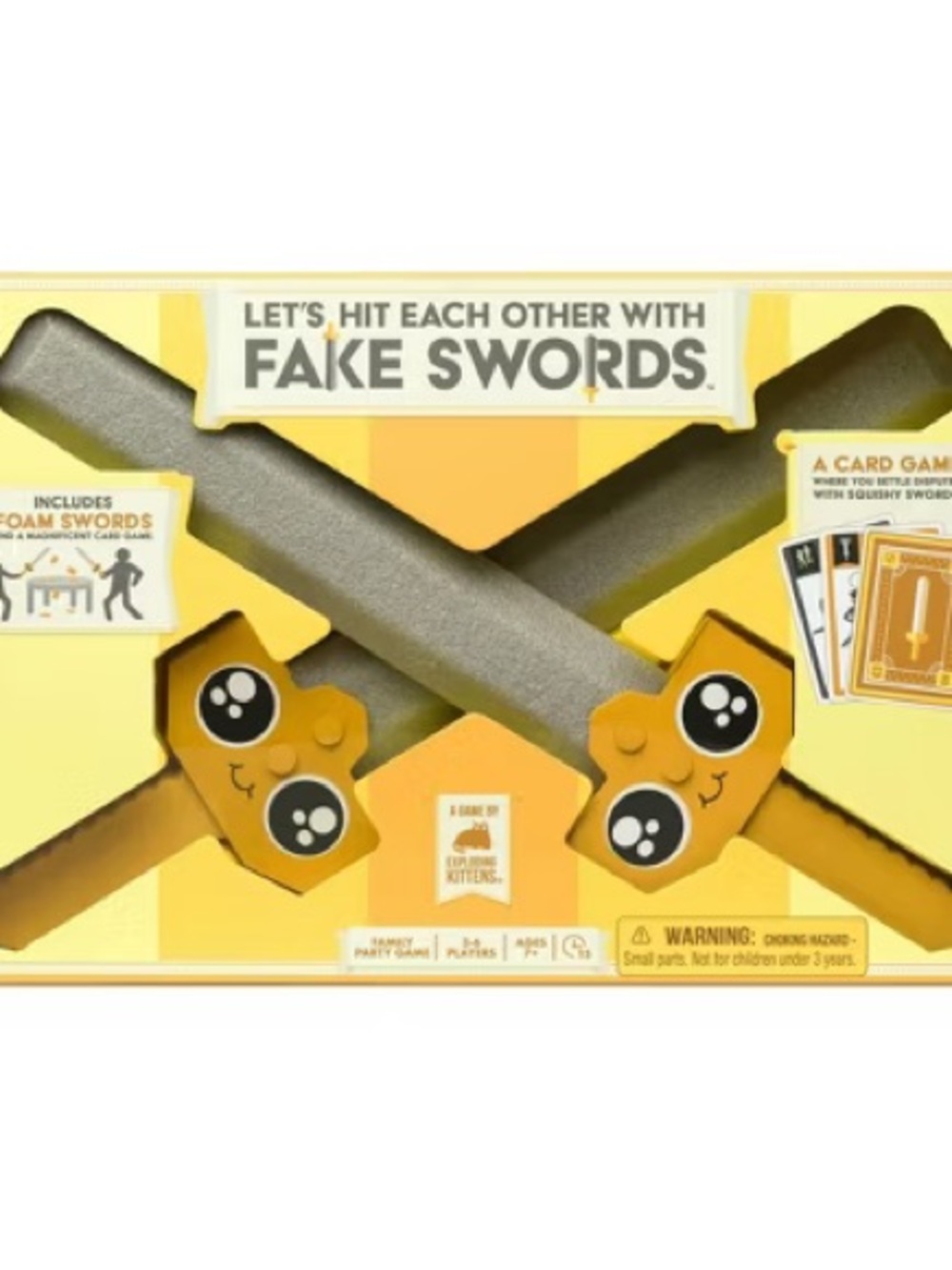 🔥 3/$10 BUNDLE 🔥Let's Hit Each Other With Fake Swords - Yellow Foam Toy Swords